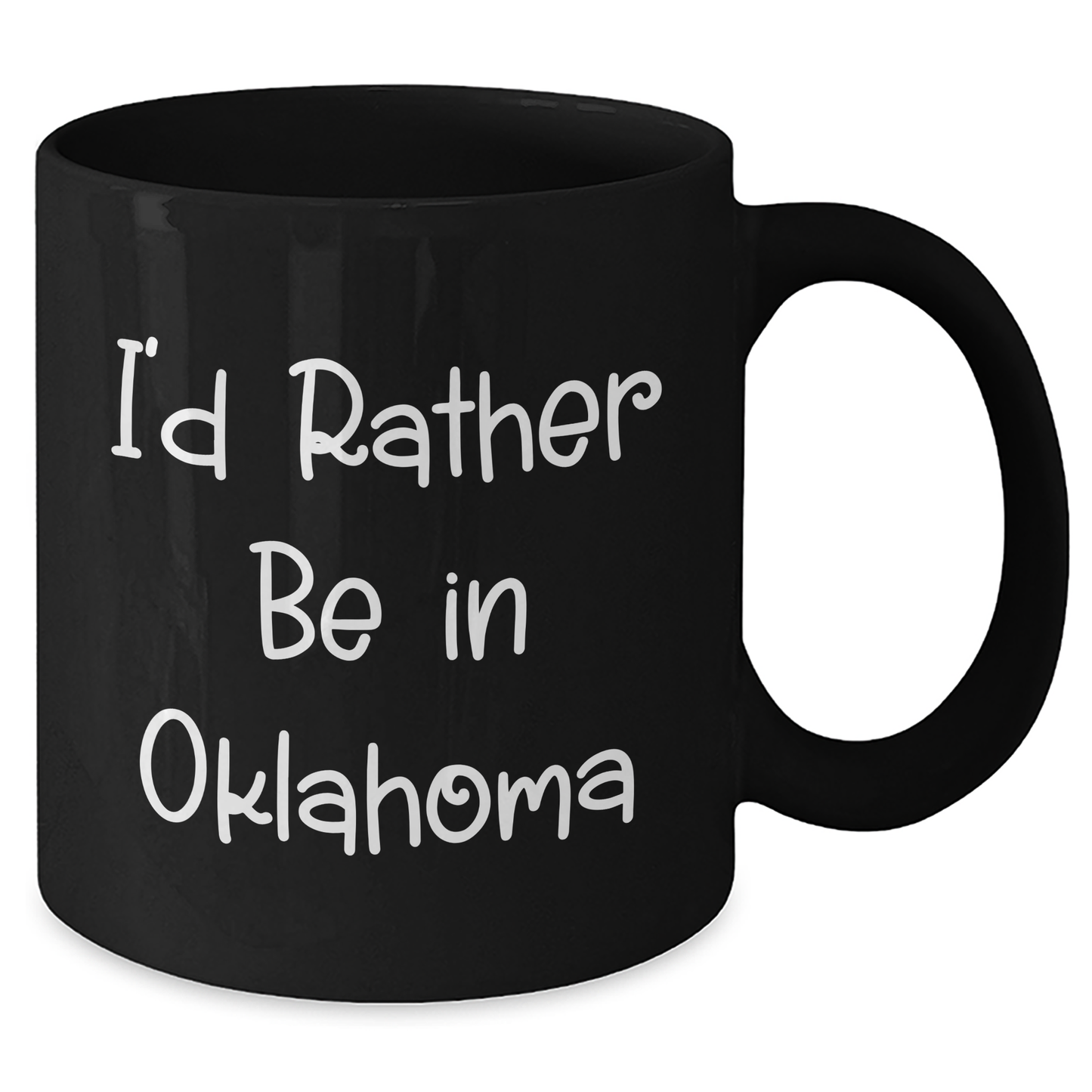 Oklahoma Enthusiasts Funny Coffee Mug Gifts from Men to Oklahoma Friends, I'd Rather Be In Oklahoma - Additional