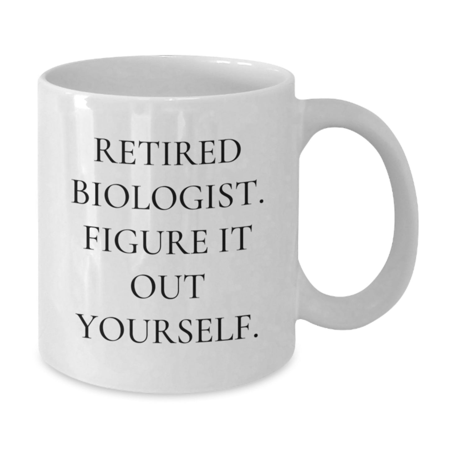 Funny Biologist Gifts for Men from Friends, White Coffee Mug with Retired Biologist Quote, Graduation Unique Gifts - Additional