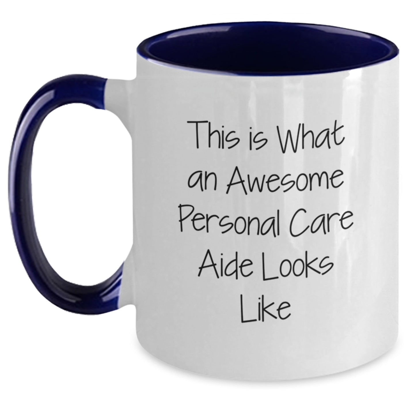 Gifts from Friends, Personal Care Aide Gifts, This Is What An Awesome Personal Care Aide Looks Like Funny Two Tone Coffee Mug for Graduation - Main
