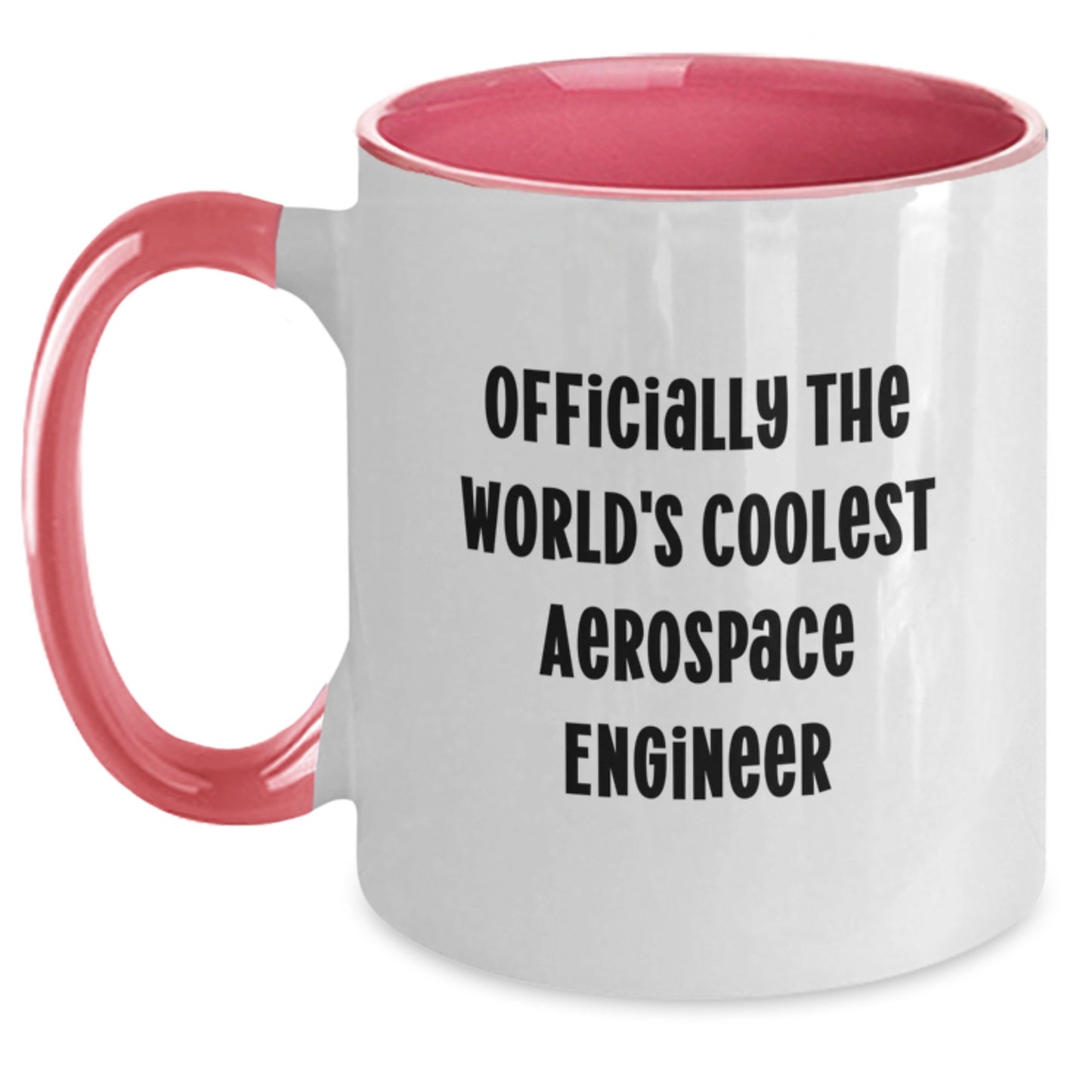 Funny Aerospace Engineer Gifts from Friends, Gifts for Aerospace Engineer Men, Unique Two Tone Coffee Mug for Graduation - Main