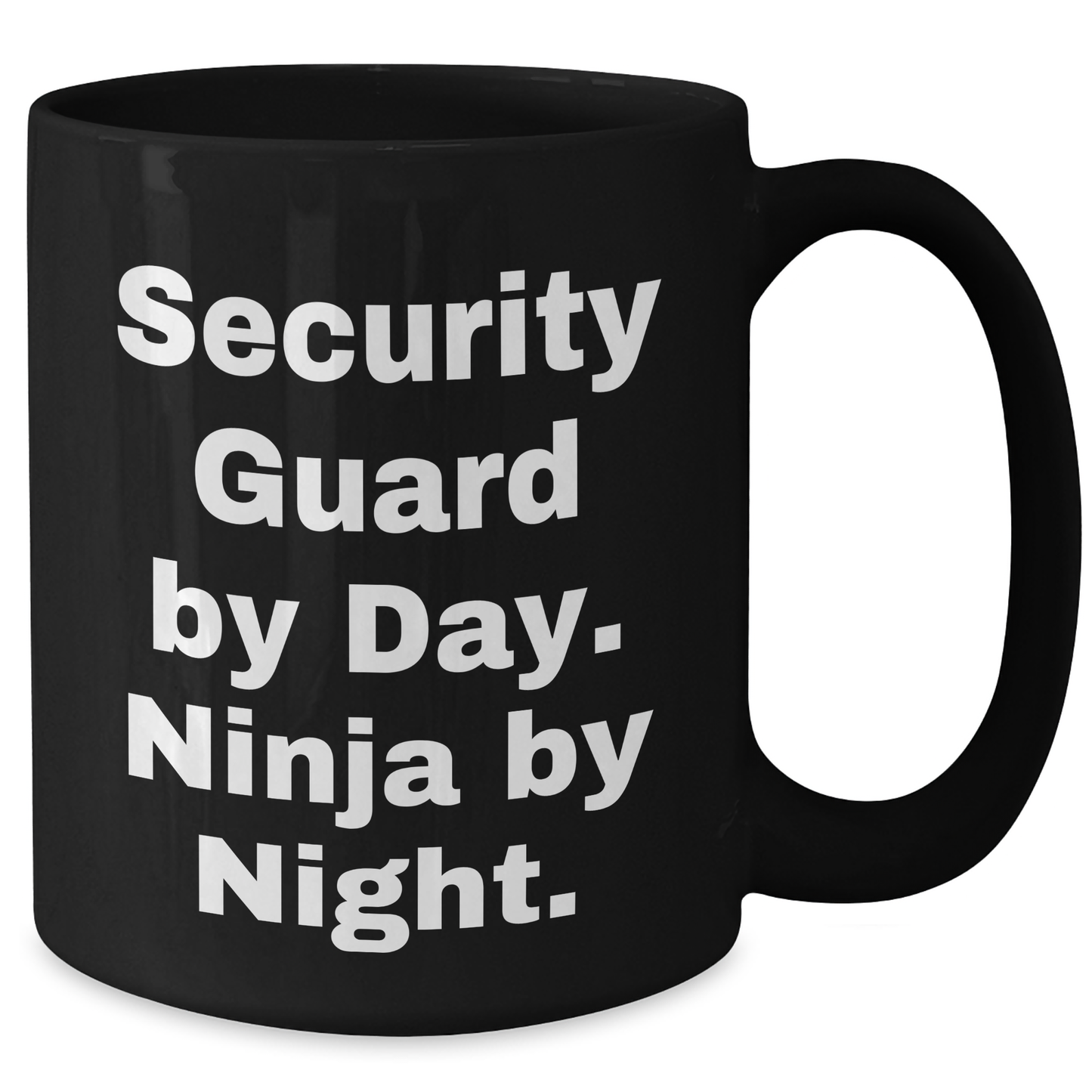 Security Guard Gifts, Funny Coffee Mug, 'Security Guard By Day. Ninja By Night.' - Gifts for Security Guard from Friends - Additional