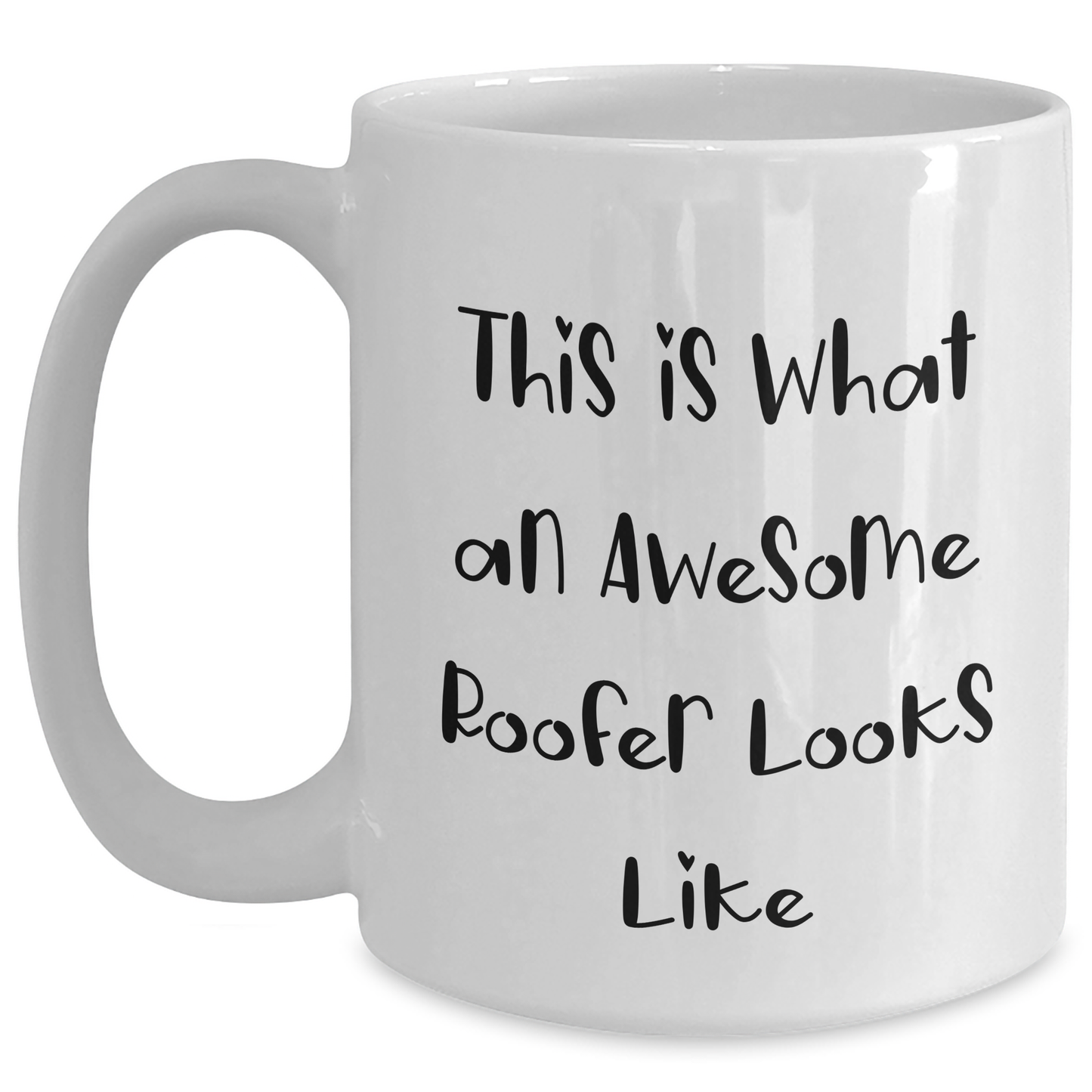 Funny Roofer Gifts for Men, White Coffee Mug - 'This Is What An Awesome Roofer Looks Like', Father's Day Unique Gifts from Family - Main