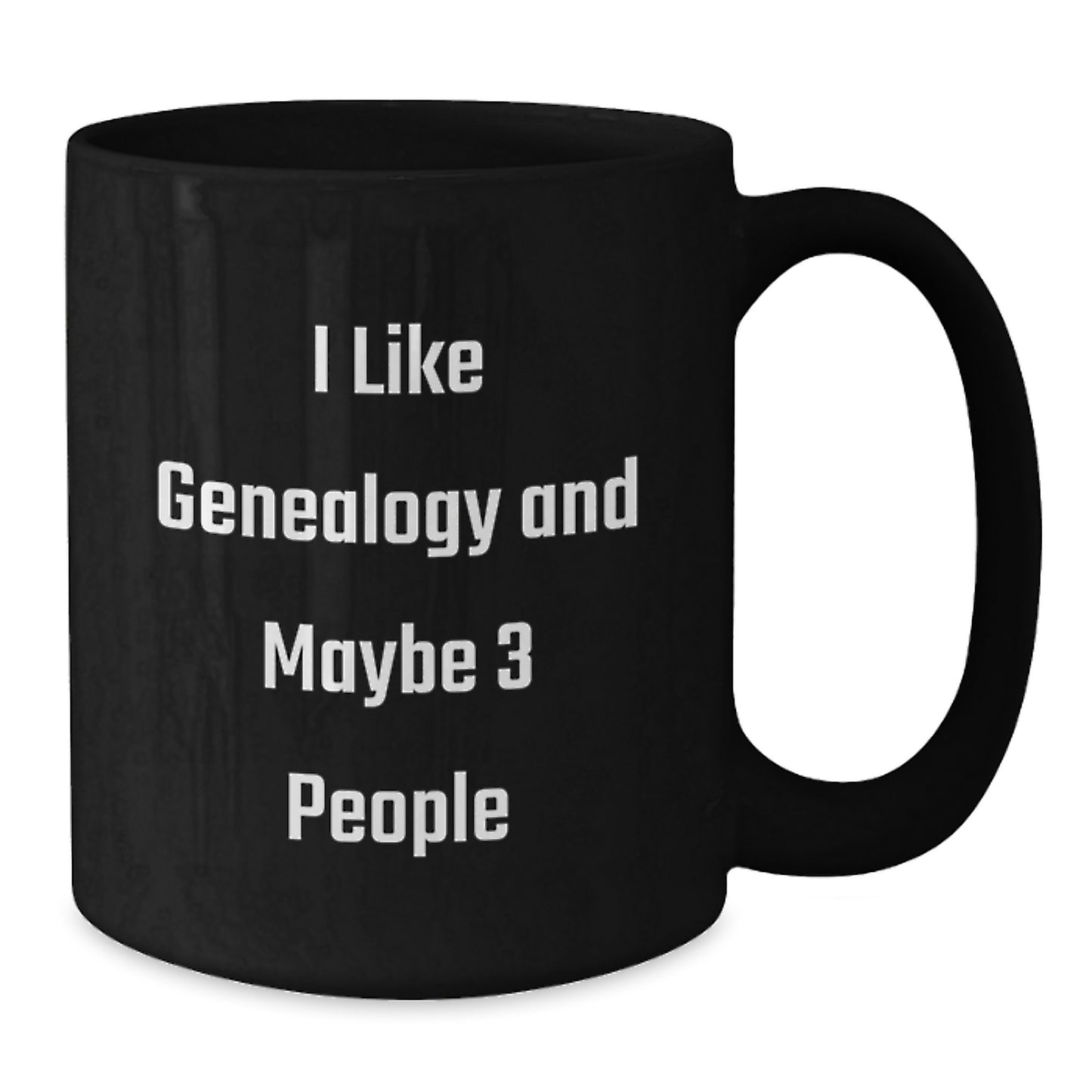 Genealogy Enthusiast Funny Black Coffee Mug, Gifts from Men to Women for Genealogy Lovers, Unique Christmas Memorable Presents for Family and Friends - Additional