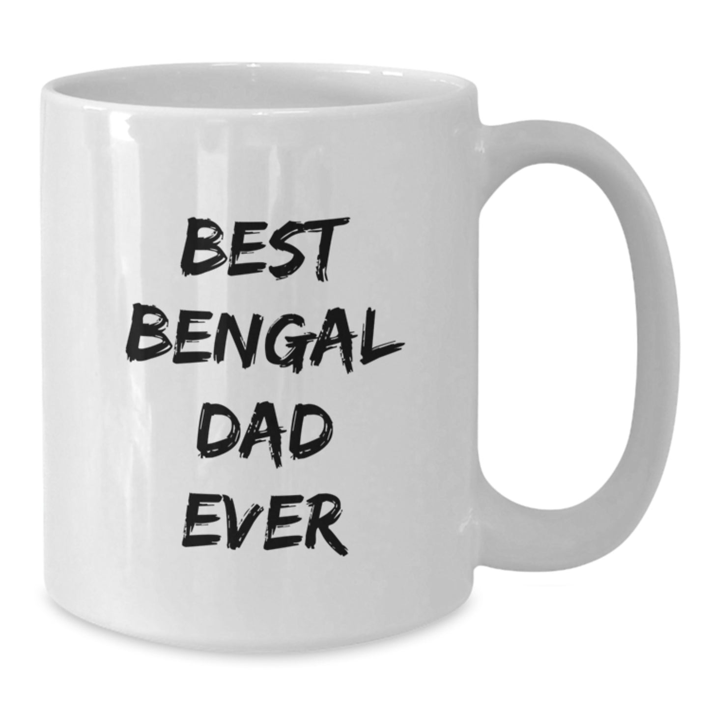 Funny Bengal Cat Dad Gifts for Men Friends Coworkers from Best Bengal Dad Ever White Coffee Mug - Additional