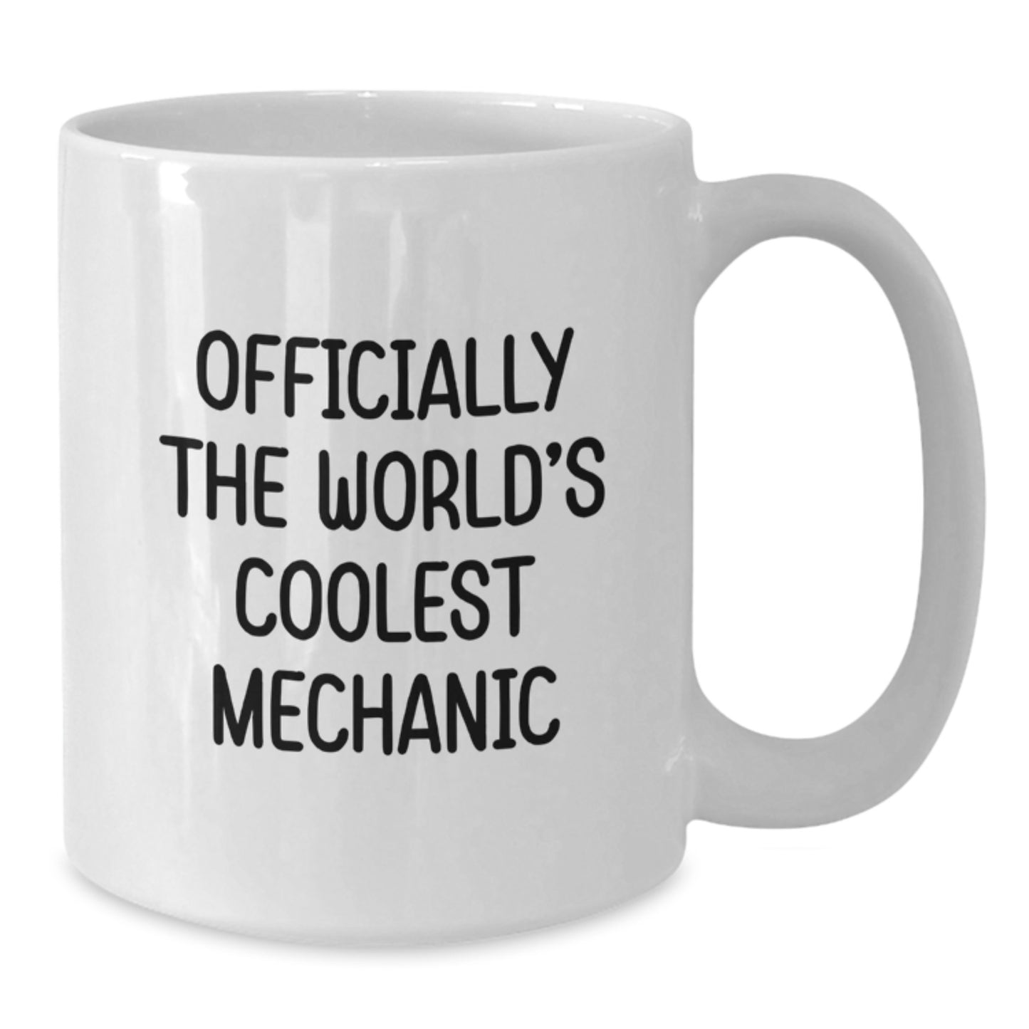 Funny Mechanic Gifts - 'Officially The World's Coolest Mechanic' White Coffee Mug for Men, Graduation Unique Gifts from Friends - Additional