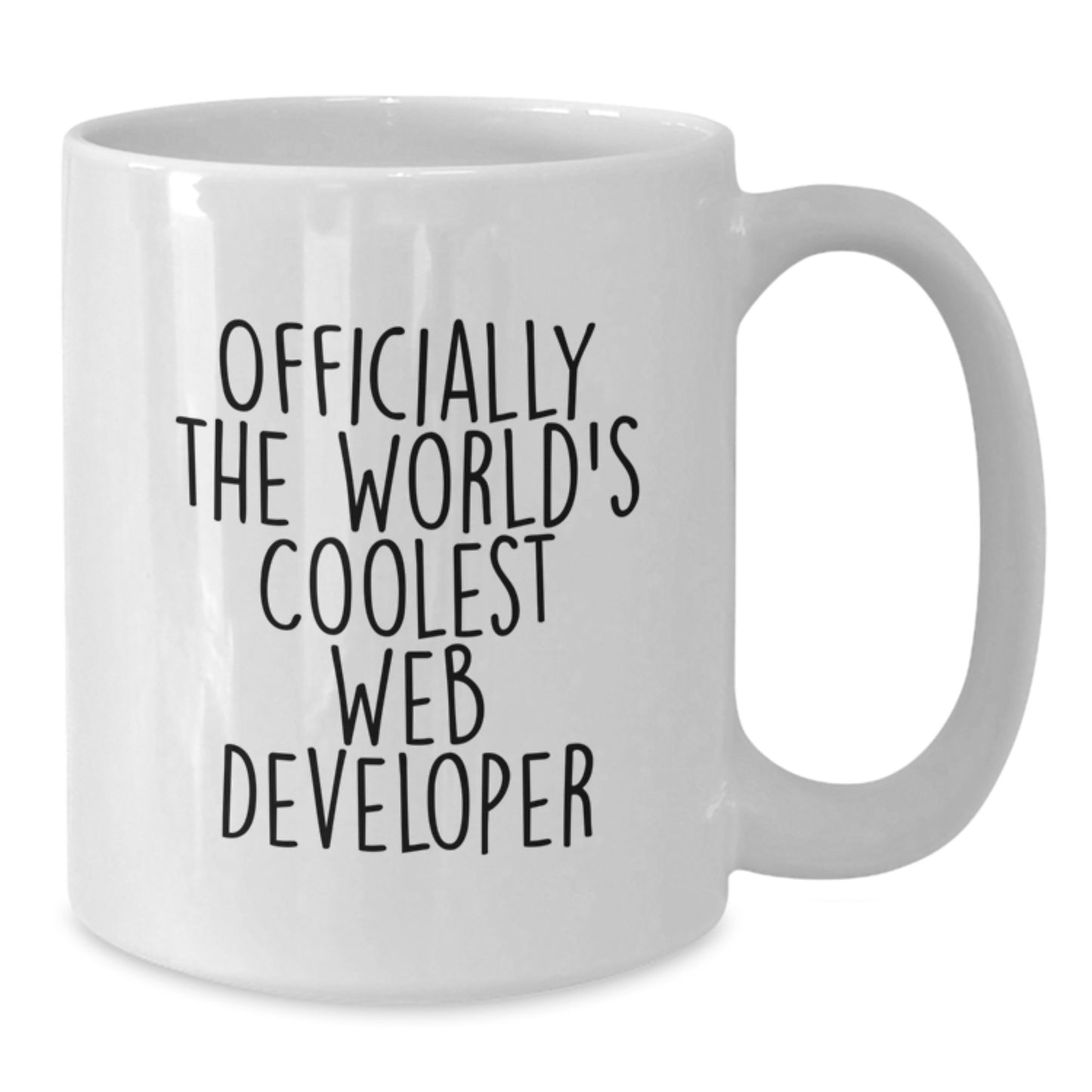 Funny Web Developer Gifts from Family, Unique White Coffee Mugs for Web Developer Men, Officially The World's Coolest Web Developer Mug, Christmas Memorable Presents for Web Developers - Additional