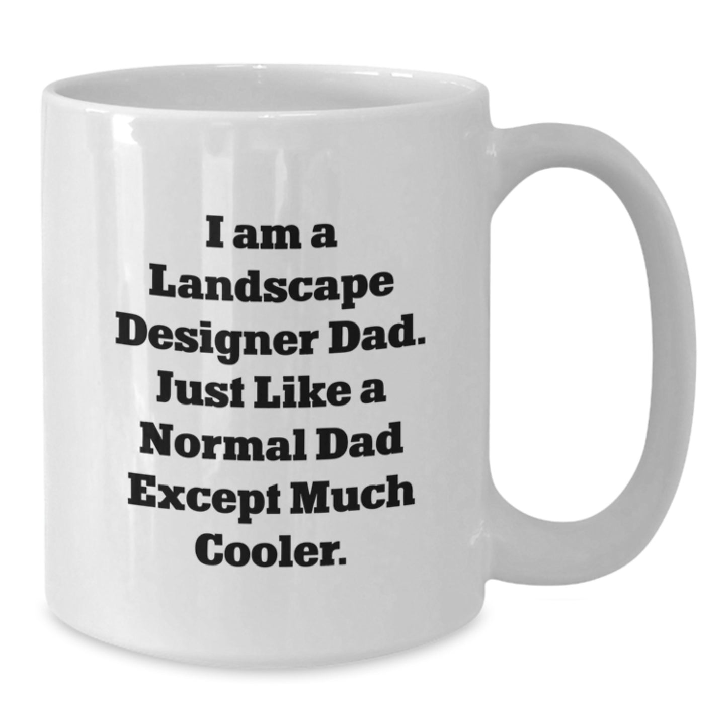 Landscape Designer Coffee Mug Funny Gift Ideas, Gifts from Dad for Landscape Designer Men, Perfect White Coffee Mug for Dad Landscape Designers - Additional