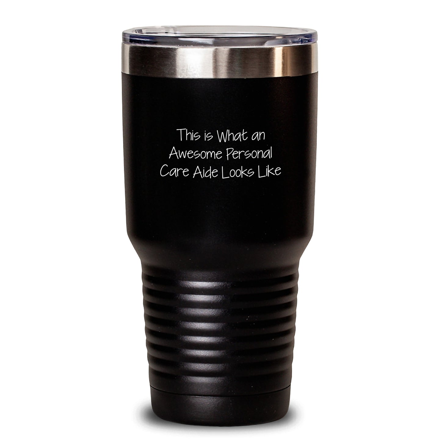 Personal Care Aide Gifts, Funny Quote Inspired Tumbler for Graduation, Gifts from Friends, Gifts for Personal Care Aide, Stainless Steel Insulated Tumbler, 20oz or 30oz Capacity - Main