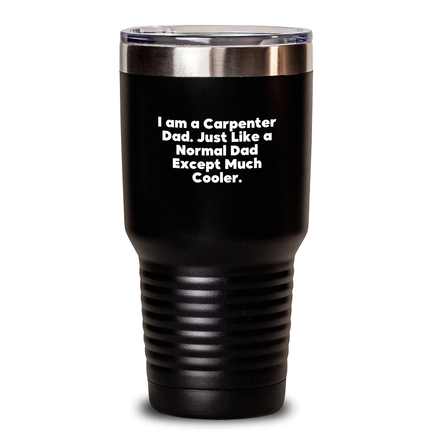 Funny Carpenter Dad Gifts, Christmas Tumbler for Men, 20oz/30oz Vacuum Insulated Tumbler with Lid - Main
