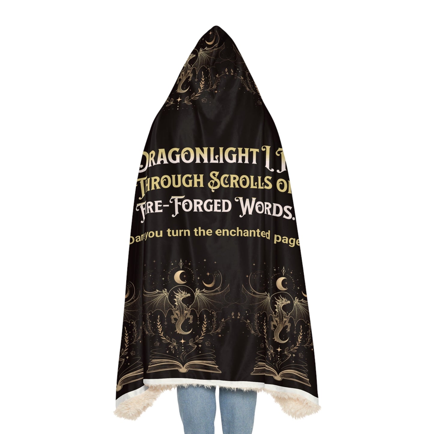 Hooded Blanket, Cozy Reading Blanket, Snuggle Blanket Gift, Book Lover Throw, Funny Bookish Hoodie