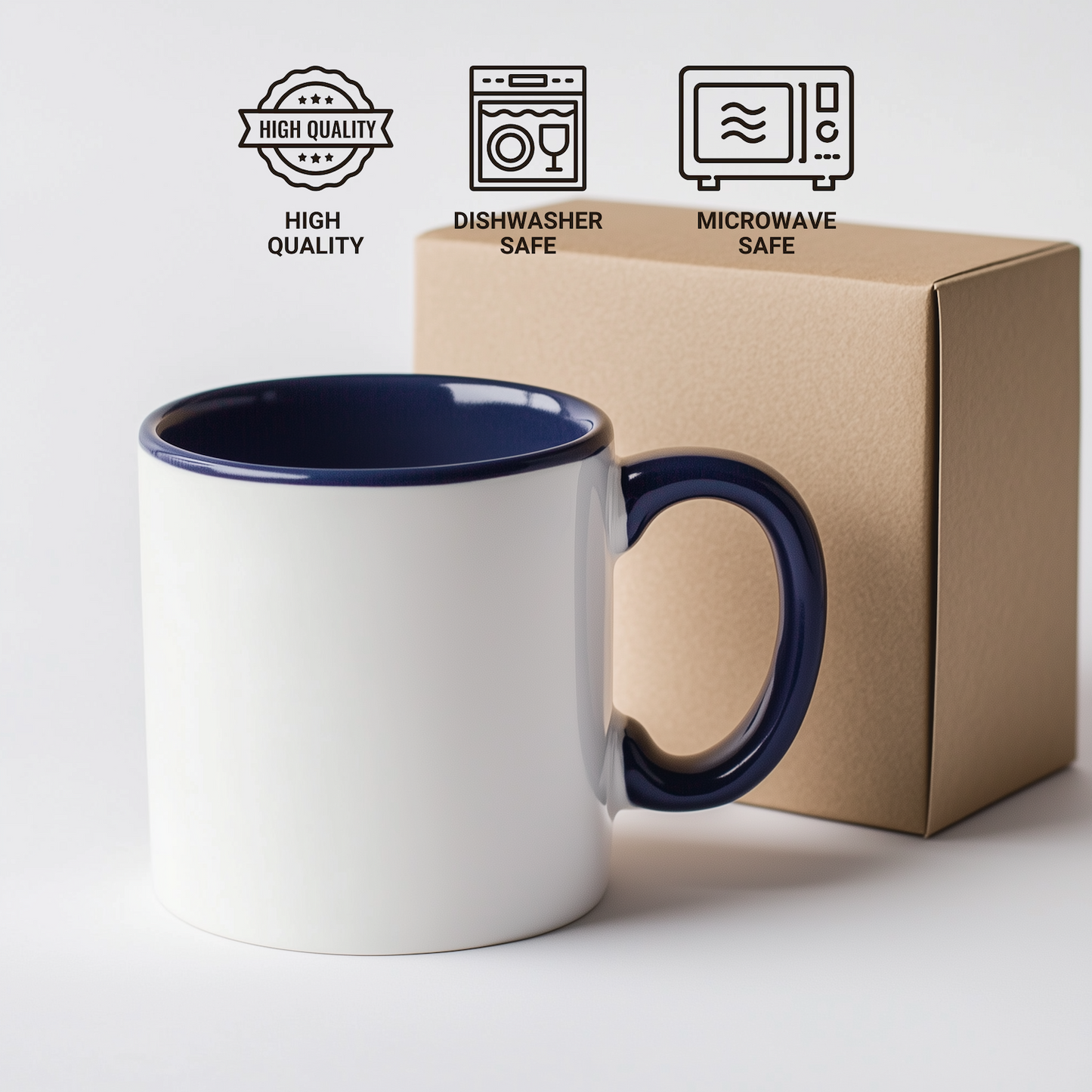 Papillon Dog Lovers' Funny Quote Two Tone Coffee Mugs, Gifts from Mom to Dad on Father's Day, 'Life Is Better With My Papillon' - Unique Mugs for Men, Gifts for Papillon Dog Enthusiasts - Additional