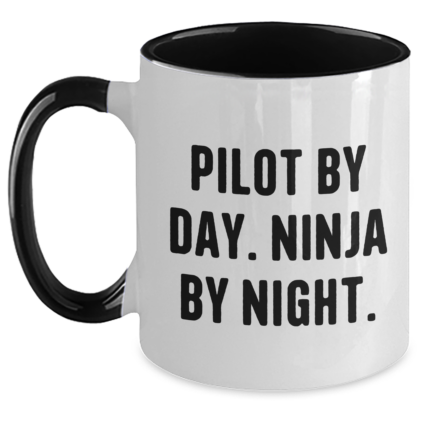 Pilot By Day Funny Coffee Mug Gifts from Men to Women Friends Family - Pilot Two Tone Coffee Mugs for Pilot Lovers on Mother's Day - Main