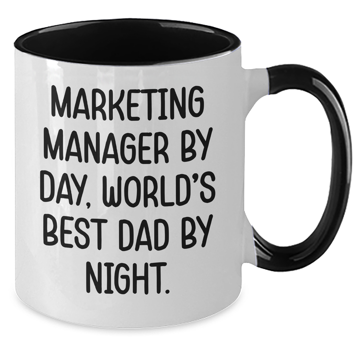 Marketing Manager Coffee Mug Gifts from Men to Marketing Manager Funny Unique Two Tone Mugs for Father's Day - Additional