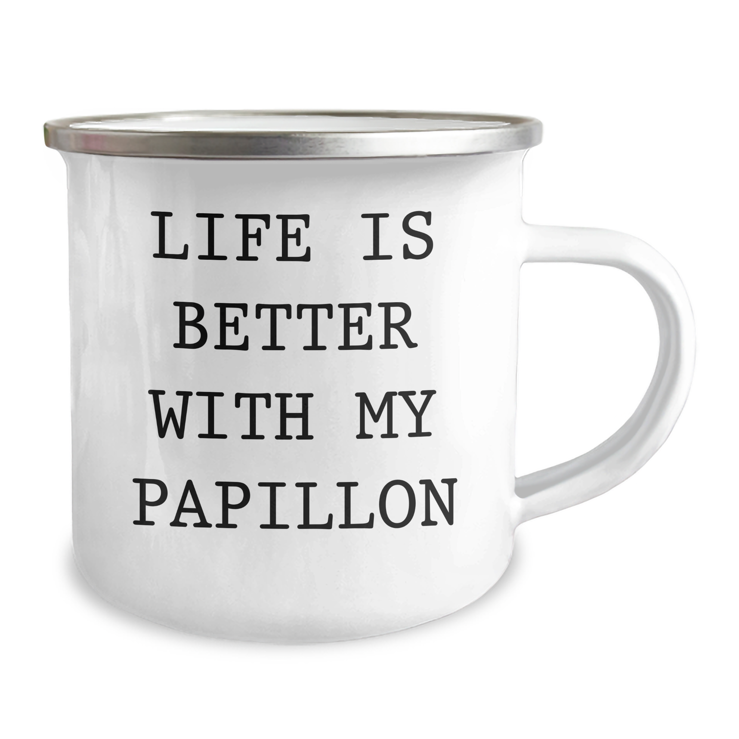 Papillon Dog Lovers Gift, Funny Quote Camping Mug for Men or Women, Gifts from Family or Friends for Father's Day - Image 2