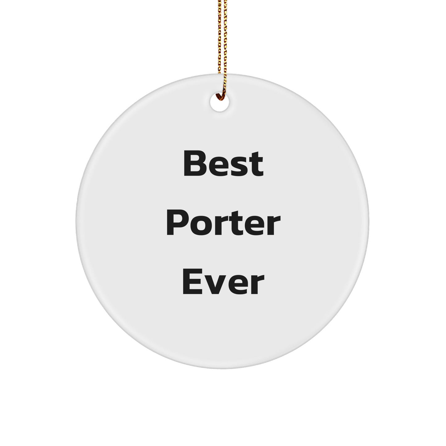 Porter Best Friend Circle Ornament, Funny Quotes Gifts from Friends for Christmas - Image 1