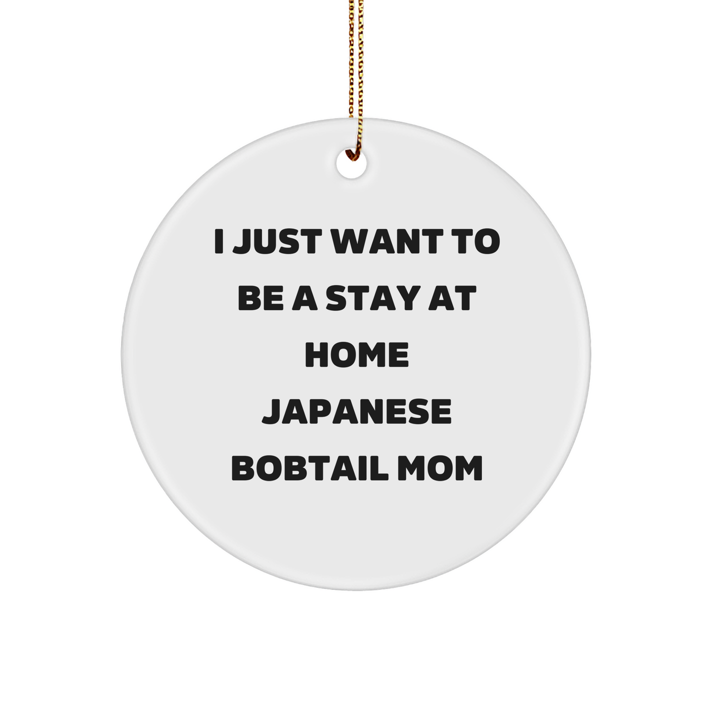 Japanese Bobtail Cat Mom's Circle Ornament, A Heartwarming Gift for Japanese Bobtail Cat Lovers, Christmas Unique Gifts from Friends and Family - Image 1