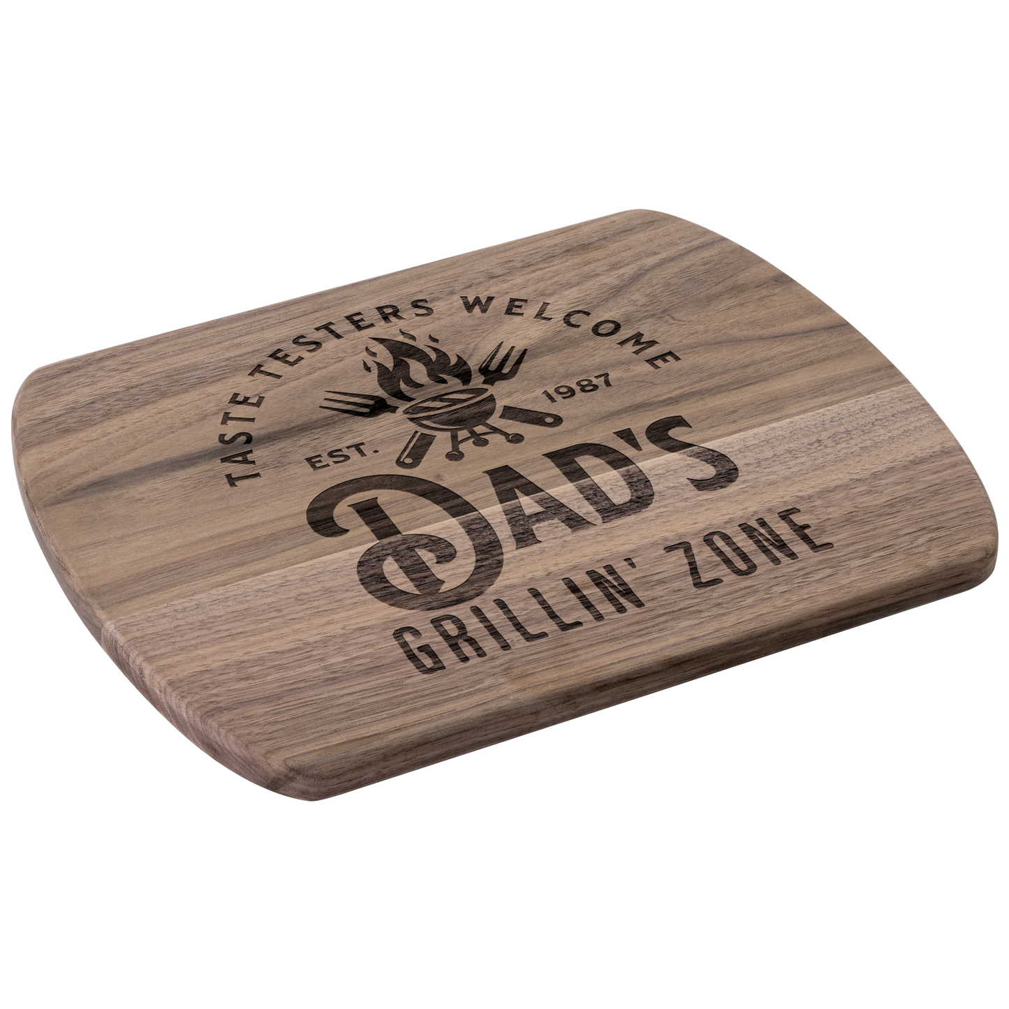Dads_Grill_Cutting_Board_Gift_for_Dad_Dark_Rounded_H_Angle_Mockup.png