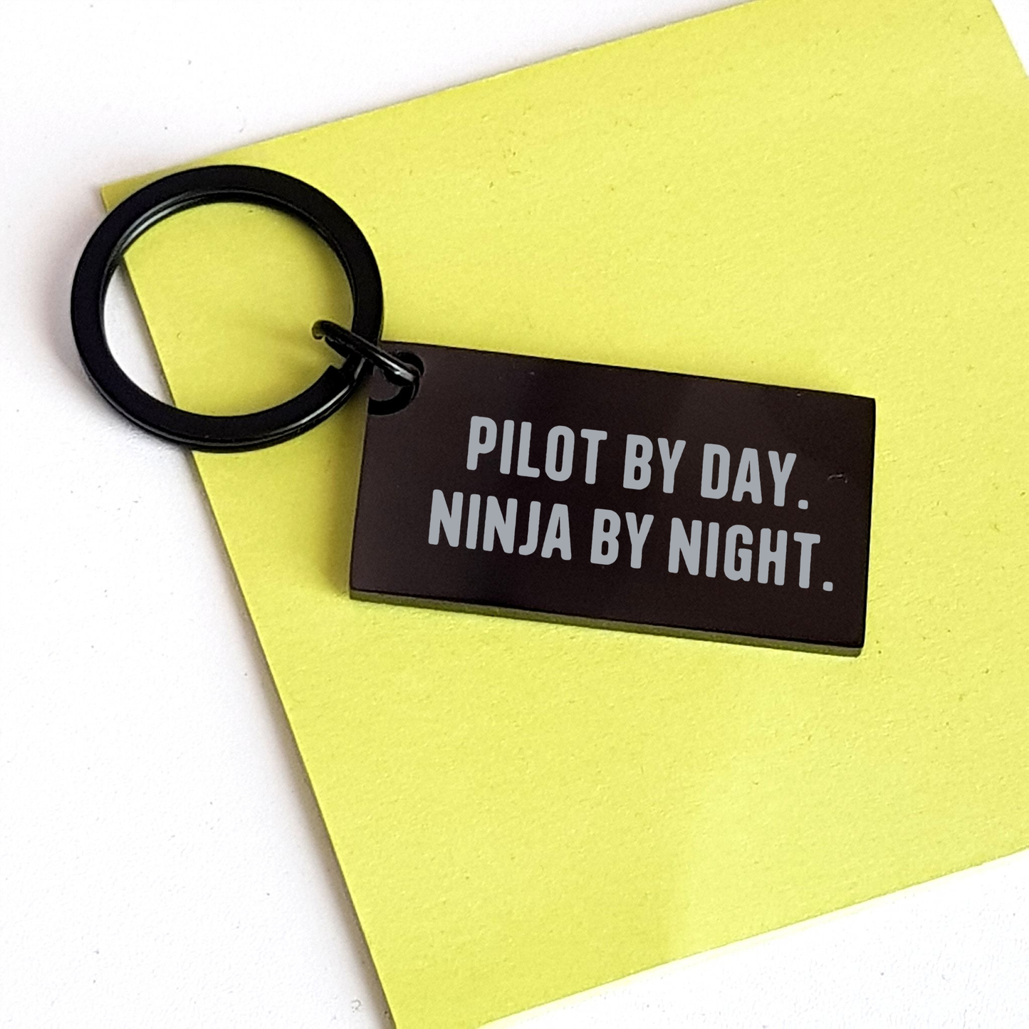 Pilot Gifts for Mother's Day, Pilot By Day. Ninja By Night. Keychain for Pilot Lovers, Gifts from Men for Pilot Friend - Image 3