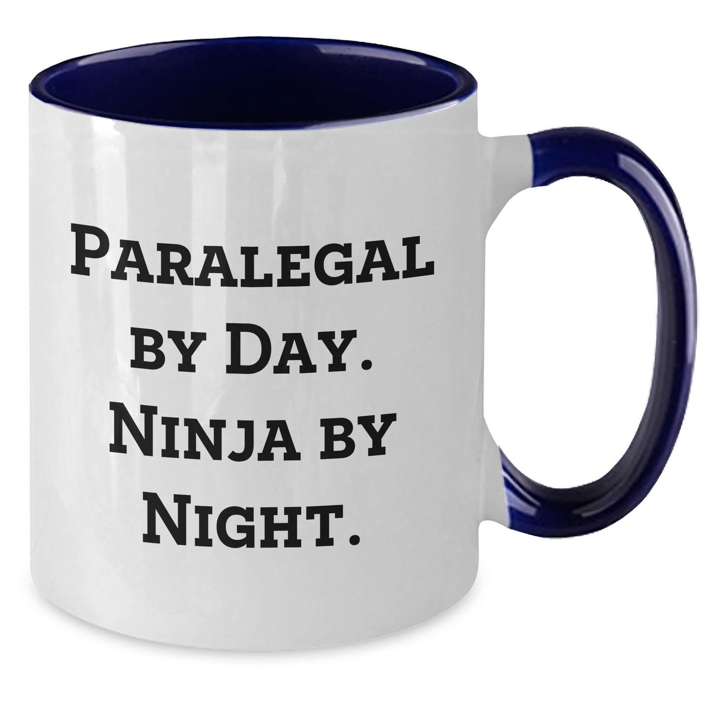 Paralegal Gifts from Friends and Family - 11oz Two Tone Coffee Mug, Funny Quote 'Paralegal by Day, Ninja by Night', Mother's Day Unique Gifts - Additional