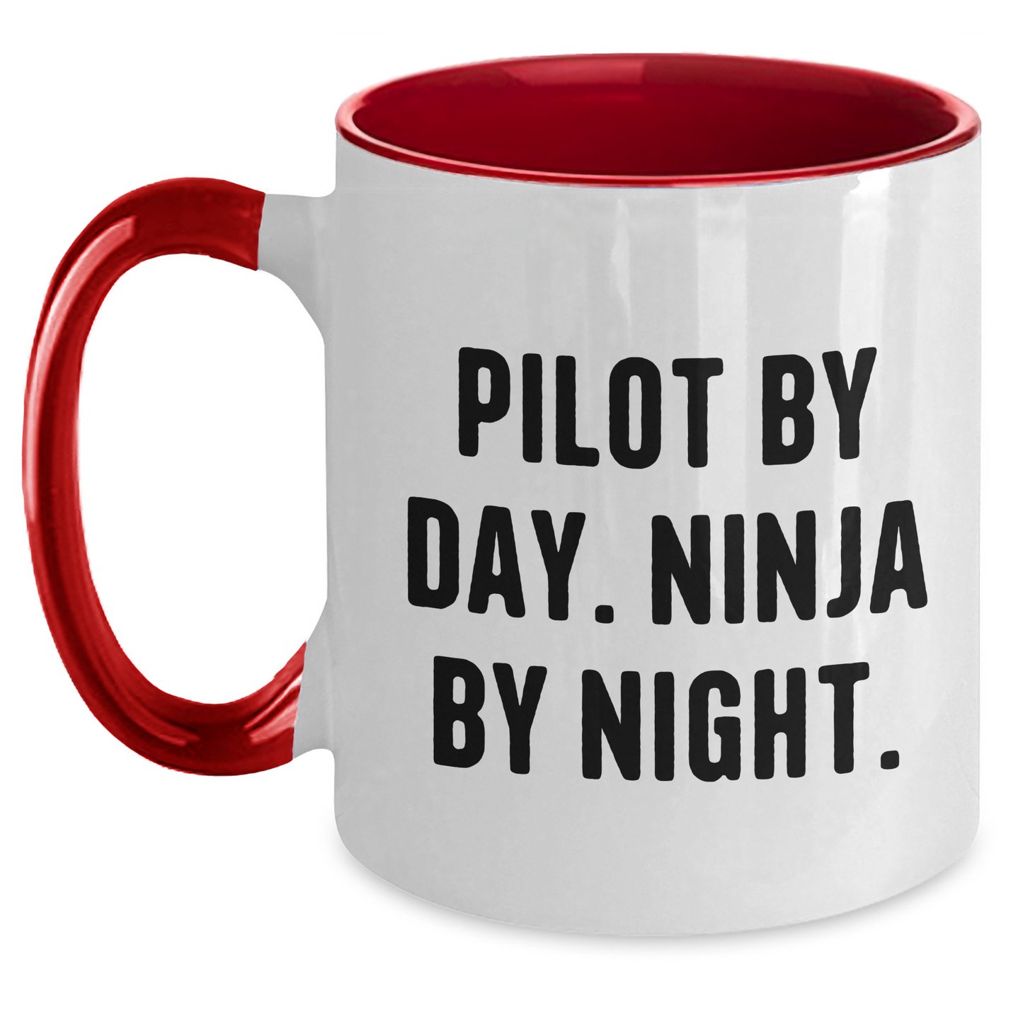 Pilot By Day Funny Coffee Mug Gifts from Men to Women Friends Family - Pilot Two Tone Coffee Mugs for Pilot Lovers on Mother's Day - Main