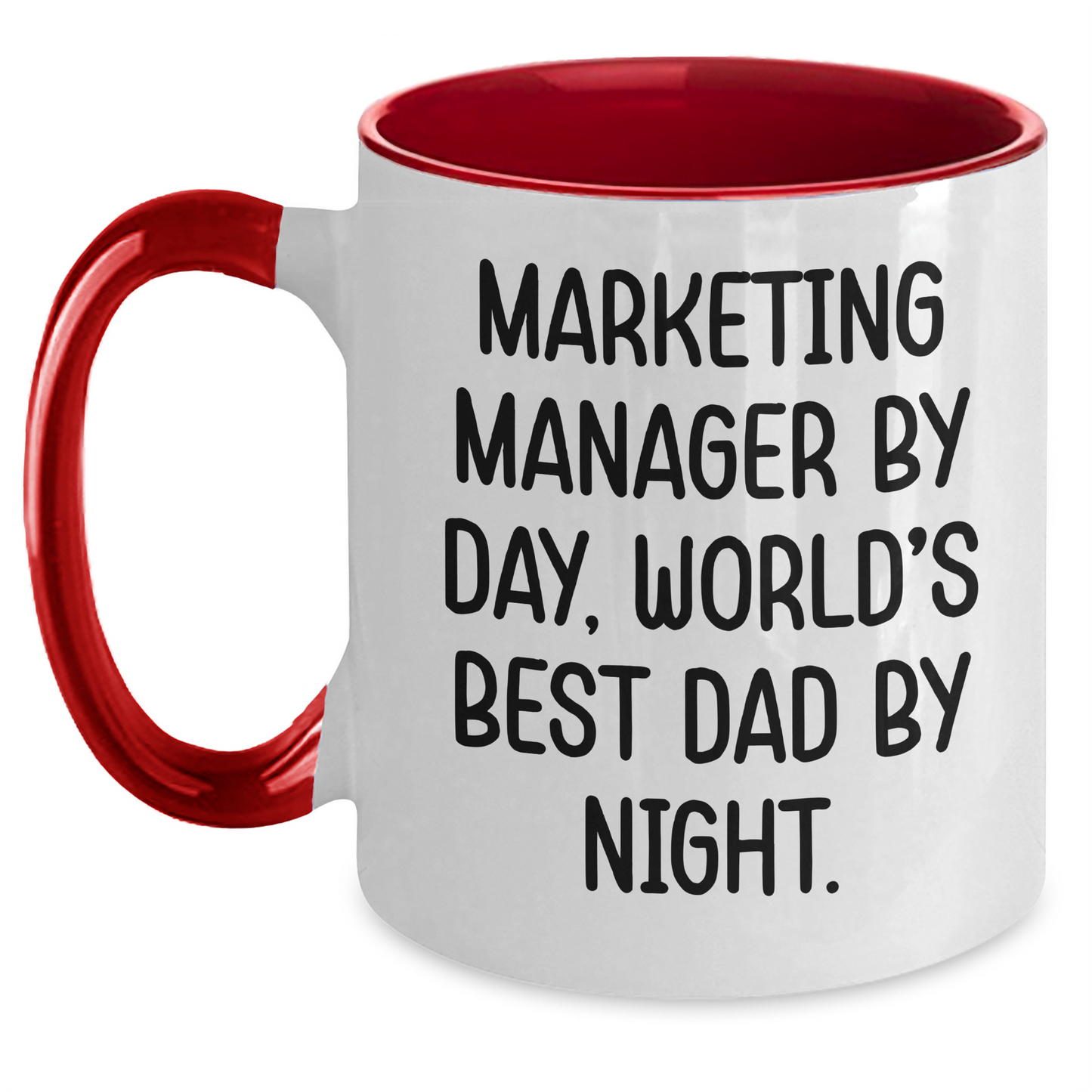 Marketing Manager Coffee Mug Gifts from Men to Marketing Manager Funny Unique Two Tone Mugs for Father's Day - Main