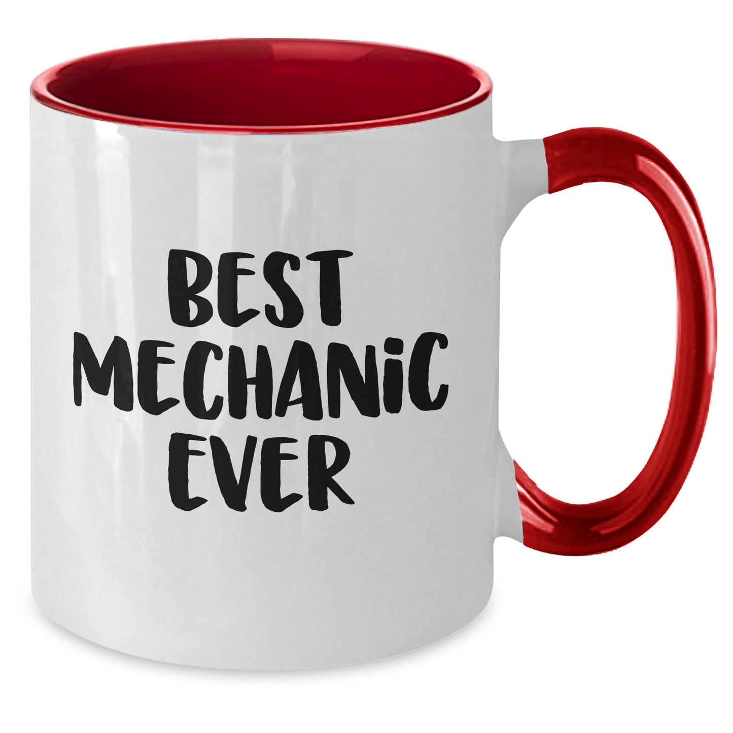 Funny Mechanic Gifts from Friends and Family - Best Mechanic Ever Two Tone Coffee Mug, Mother's Day Unique Gifts - Additional