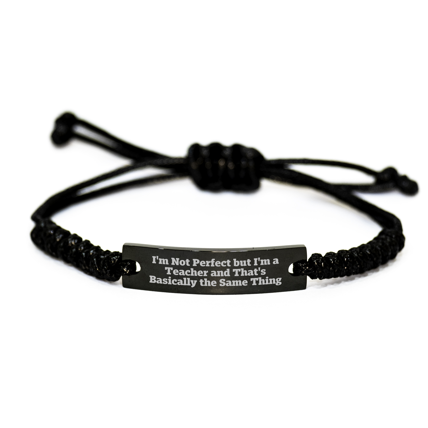 Teacher Gifts from Friends, Funny Inspirational Quote Rope Bracelet for Teacher, Mother's Day Unique Gifts for Her - Image 1