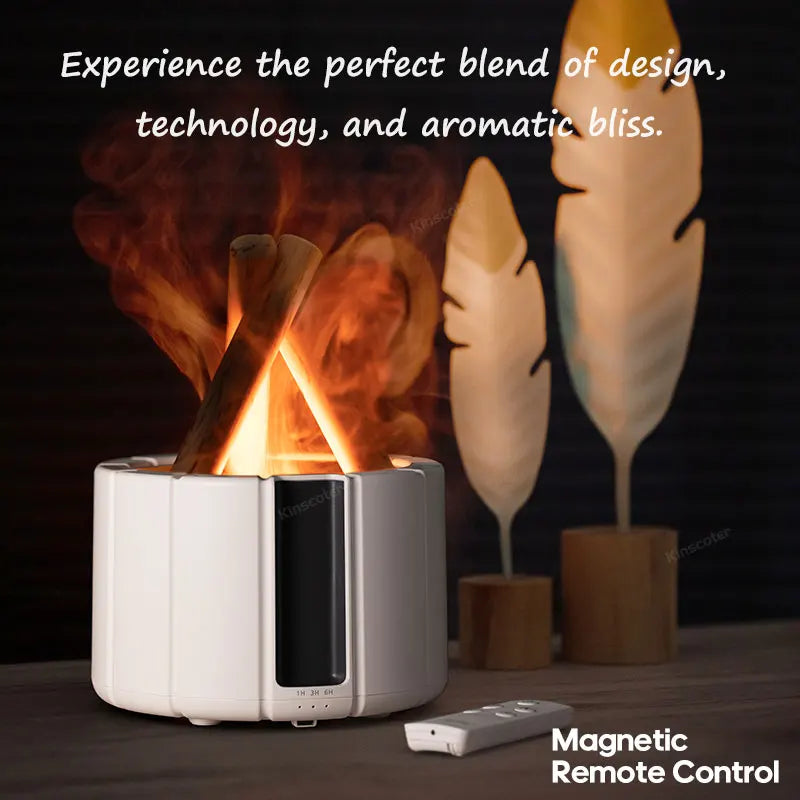 Simulated Flame Aromatherapy Diffuser β Relaxing & Stylish