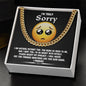 Sorry-Accept My Apology-Cuban Link Chain
