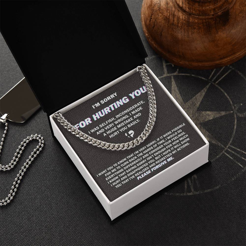 Sorry-Hurt You Badly-Cuban Chain Necklace