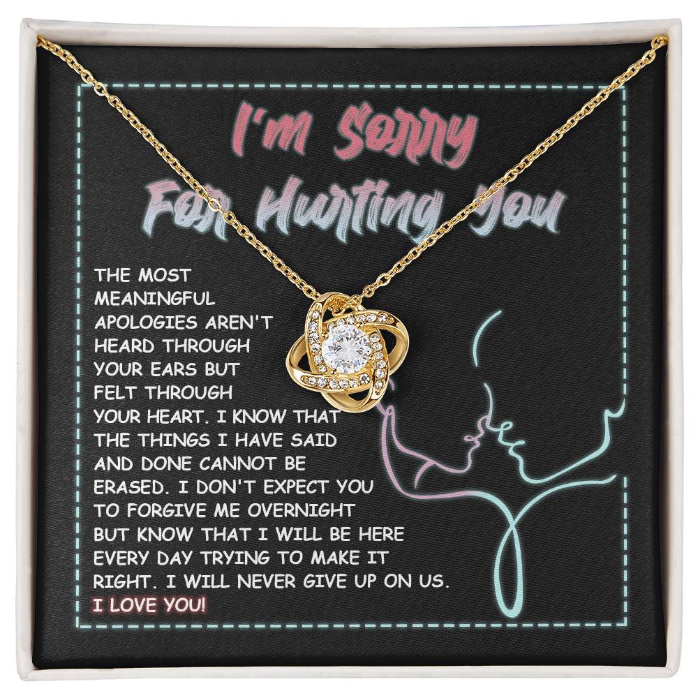 Sorry- Never Give Up - Necklace