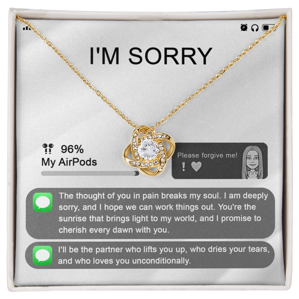 Love Knot Necklace - Sorry-Breaks My Soul