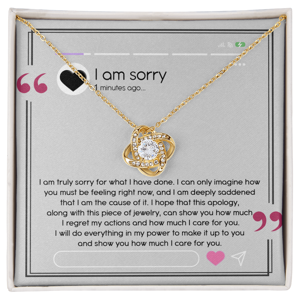 Love Knot Necklace Sorry-Care For You