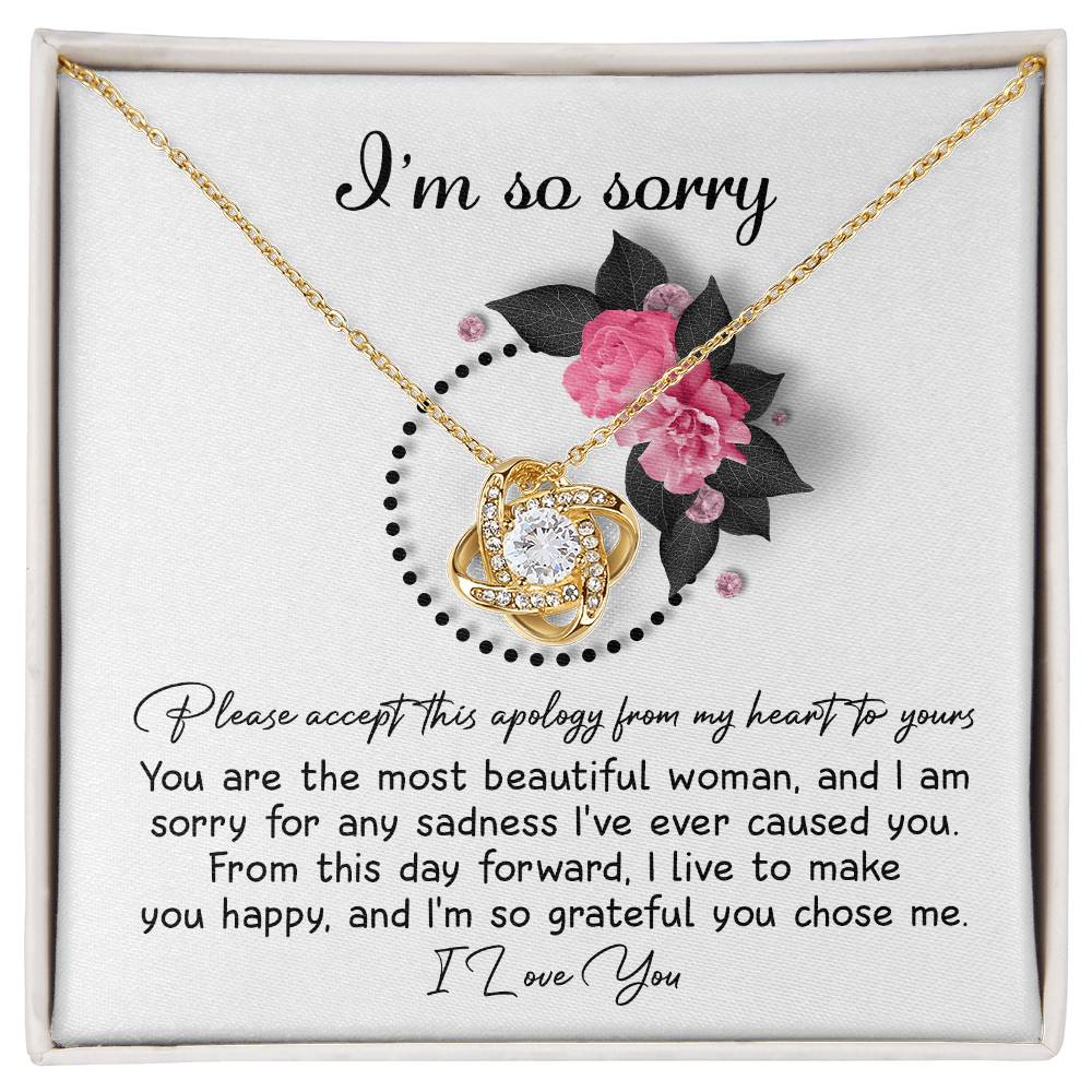 Sorry-I'll Make You Happy - Necklace