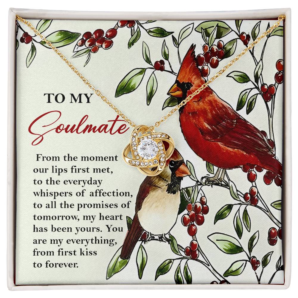 Soulmate-First Kiss Love Knot Necklace