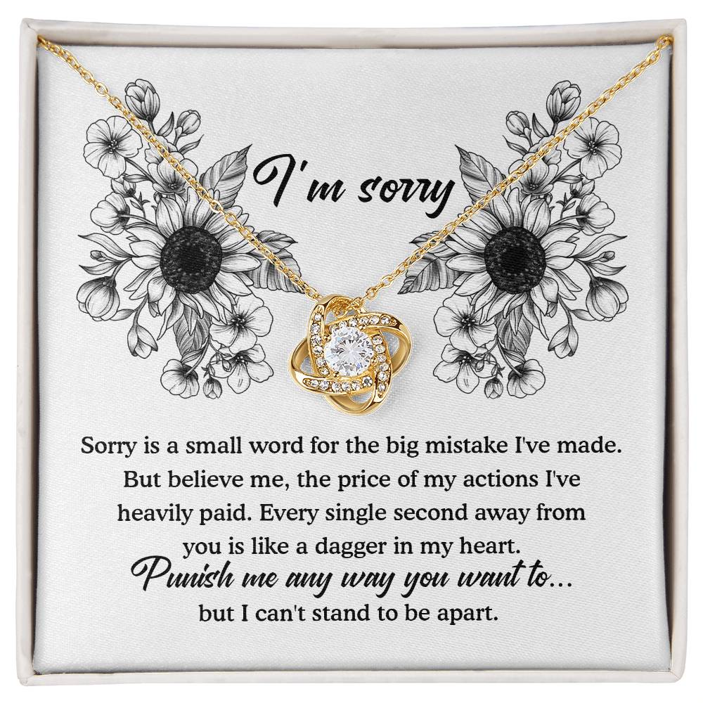 Sorry-Small Word Necklace