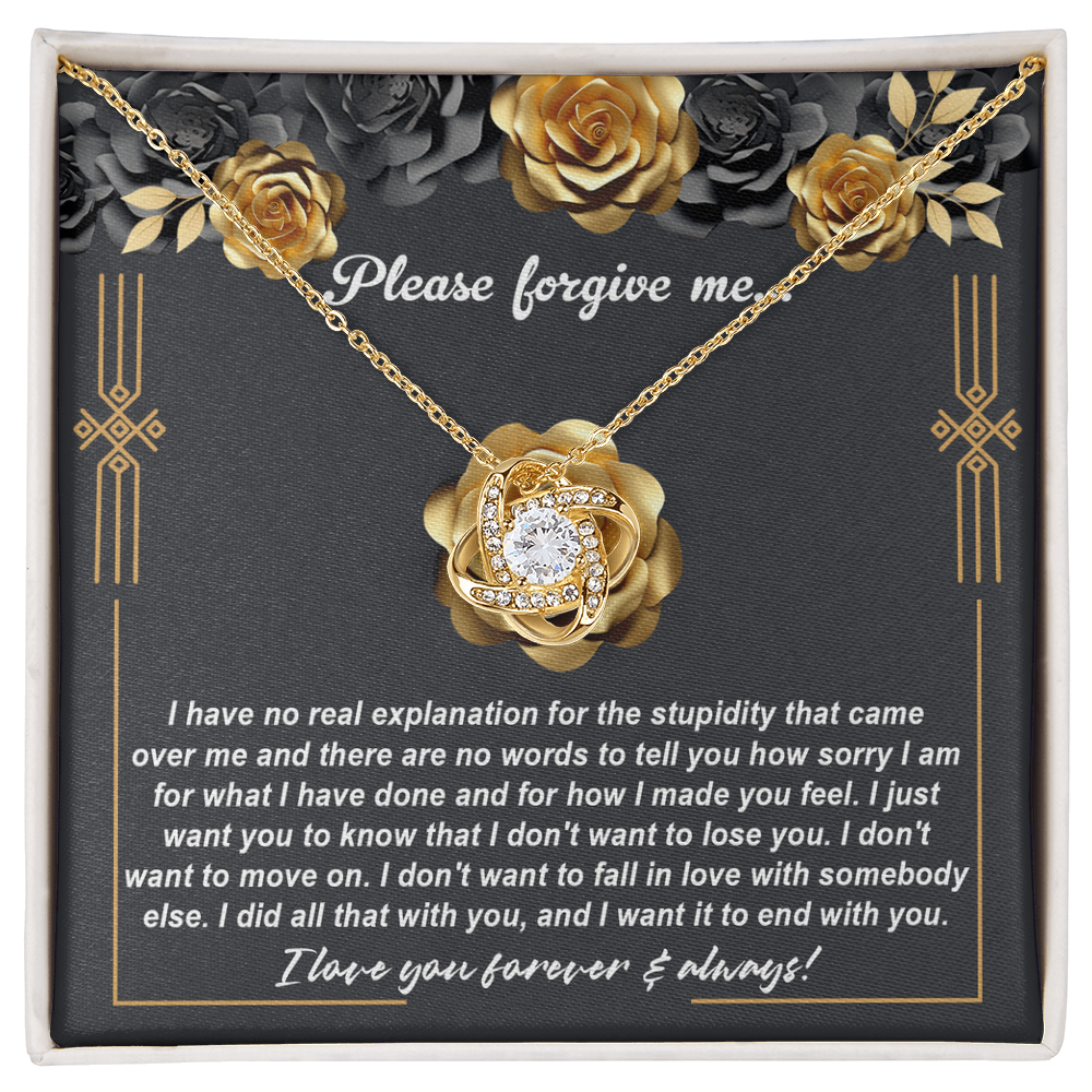 Love Knot Necklace Sorry-End With You