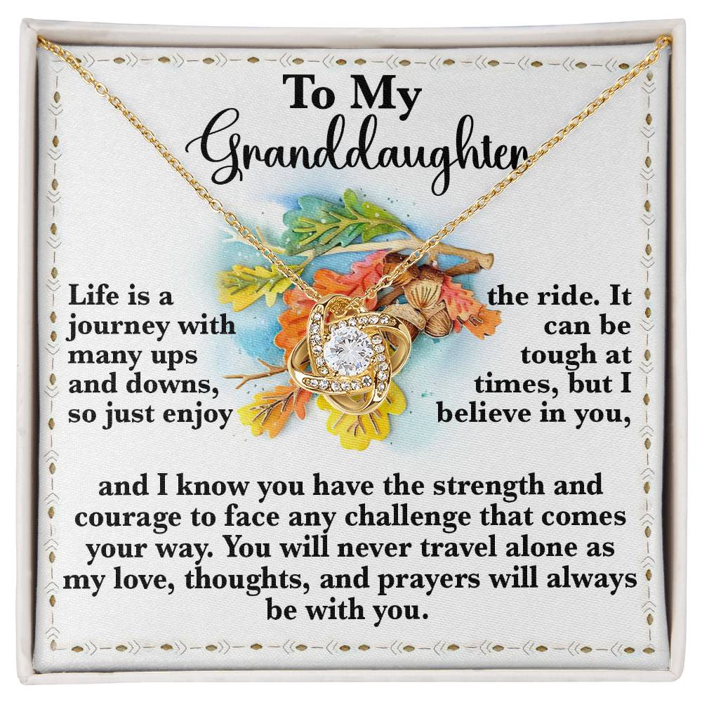 Granddaughter-Never Travel Alone Necklace
