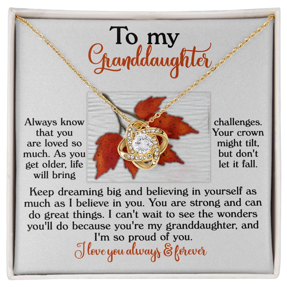 Granddaughter-Do Great Things Necklace