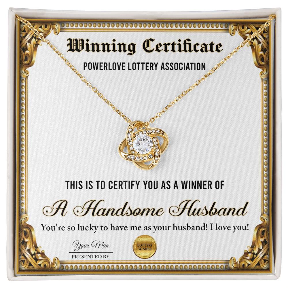 Wife-Winning Certificate Necklace