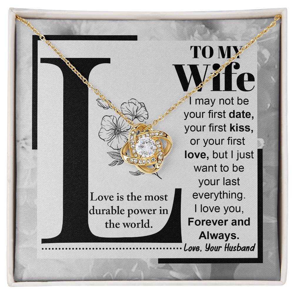 Wife-Love Is Love Knot Necklace