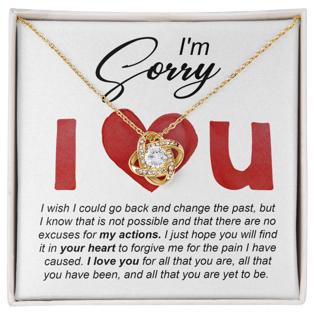 Love Knot Necklace Sorry-Change The Past