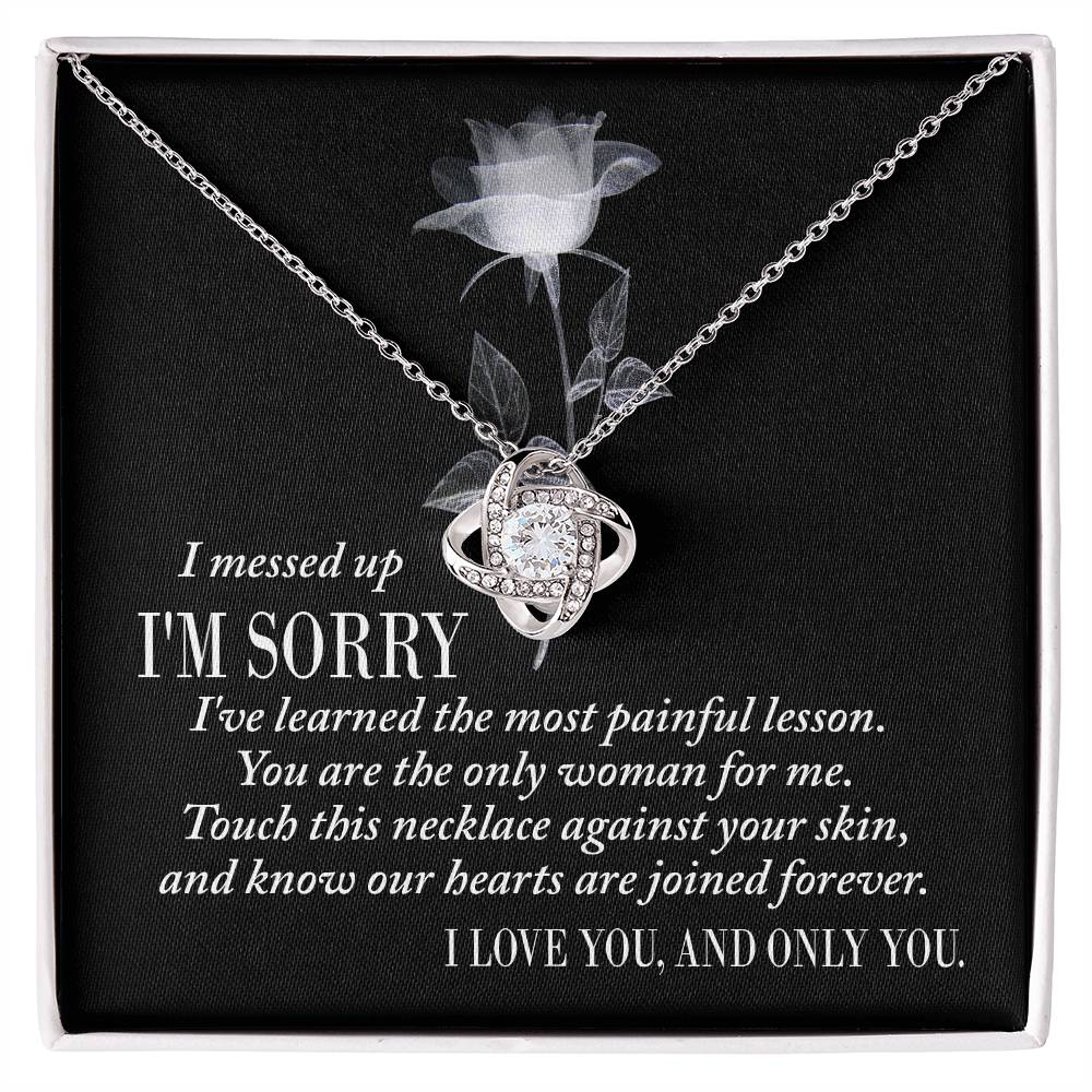 Sorry- Love Knot - Necklace