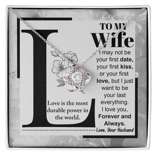 Wife-Love Is Love Knot Necklace