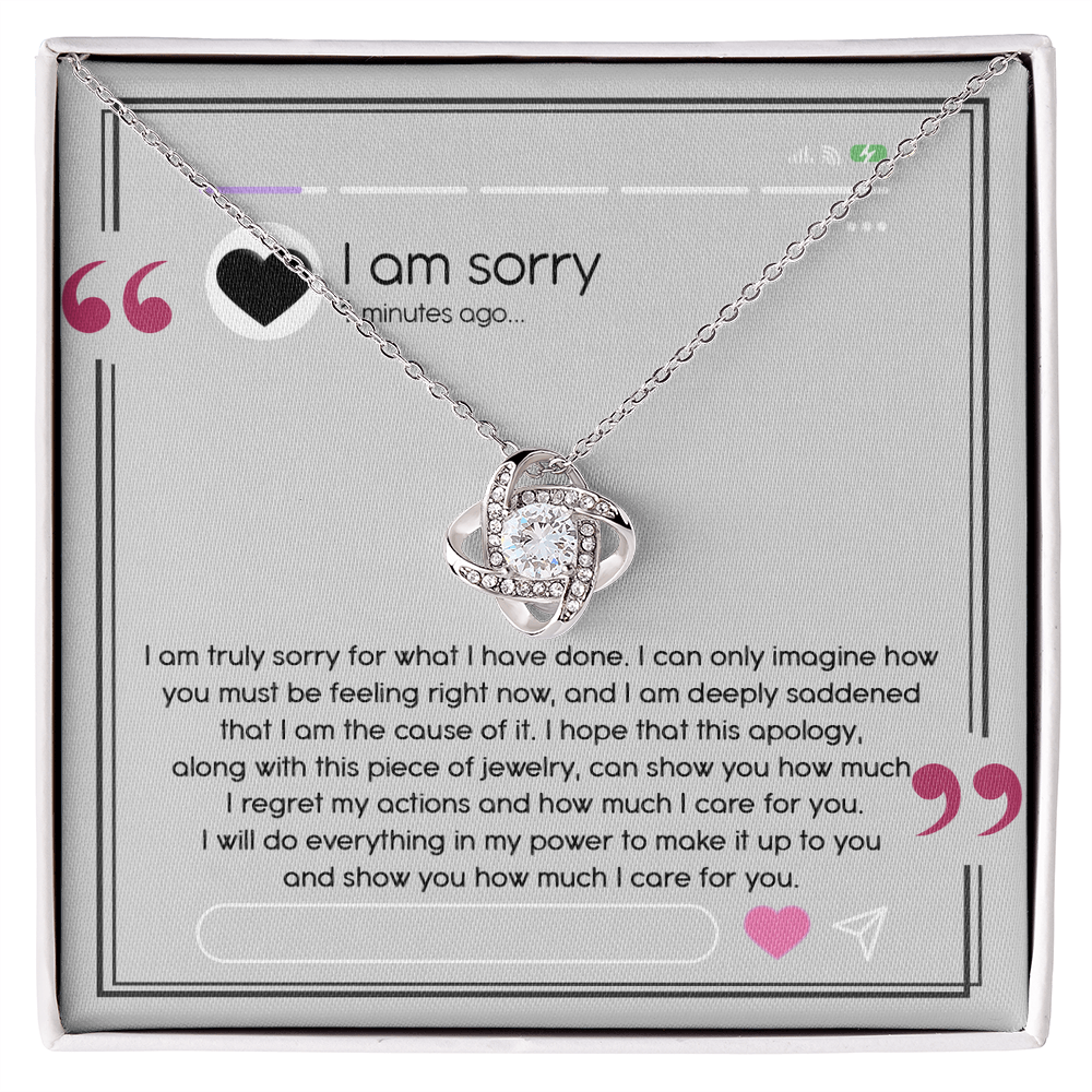 Love Knot Necklace Sorry-Care For You