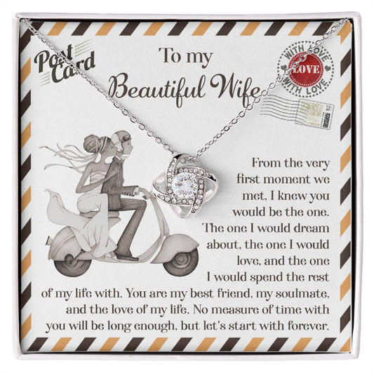 Wife-Be The One Love Knot Necklace