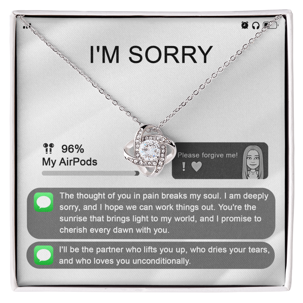 Love Knot Necklace - Sorry-Breaks My Soul