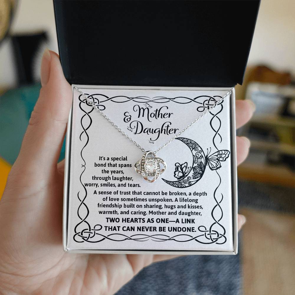 Daughter-A Special Bond Love Knot Necklace