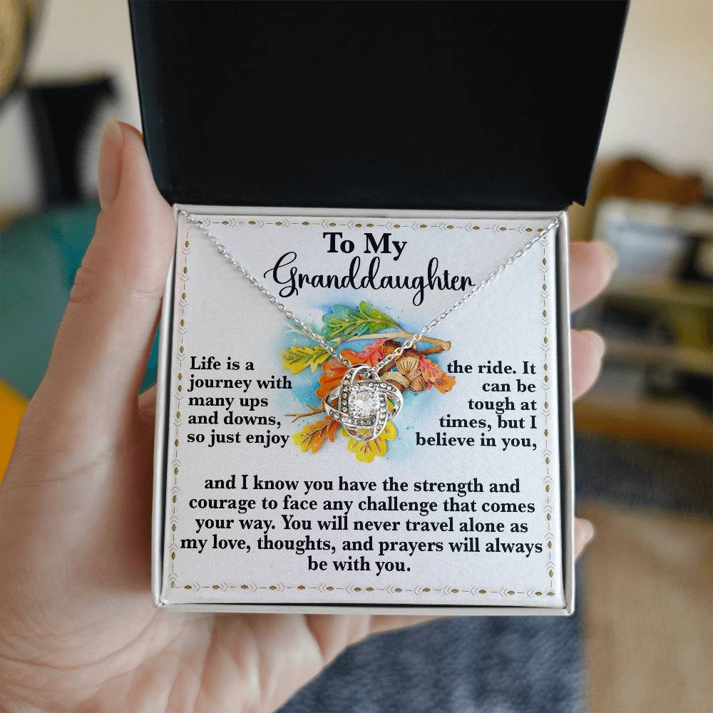 Granddaughter-Never Travel Alone Necklace
