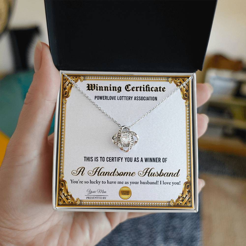 Wife-Winning Certificate Necklace